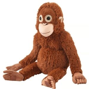 IKEA DJUNGELSKOG Orangutan Monkey PUNCH Brown Plush Toy - 104.028.41